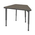 Marco Apex Series Manufactured Wood Adjustable Height Collaborative Desk Wood/Laminate/Metal in Brown | 30 H x 36 W x 23 D in | Wayfair