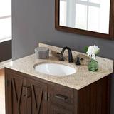 Tile & Top Granite 31" Single Bathroom Vanity Top w/ Sink Granite in Yellow | 0.75 H x 31 W x 22 D in | Wayfair WF3073