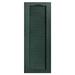 Alpha Shutters Cathedral Top Full-style Open Louver Shutters Pair Vinyl in Brown | 43 H x 15 W x 0.125 D in | Wayfair L215043035