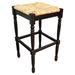 Charlton Home® Chiem Bar & Counter Stool Wood/Wicker/Rattan in Black | 24 H in | Wayfair ATGR4620 30042711