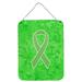 Caroline's Treasures Green Ribbon For Lymphoma Cancer Awareness by Denny Knight Wall Art Plaque Metal | 16 H x 12 W x 0.02 D in | Wayfair