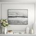 Casa Fine Arts Horizon Nightfall - Floater Frame Painting Print on Canvas in Gray | 41 H x 61 W x 2 D in | Wayfair 33041-01