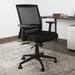 Compel Derby Task Chair Upholstered in Black | 40 H x 25.5 W x 22 D in | Wayfair DERBY-BLK