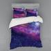 East Urban Home Outer Space Duvet Cover Set Microfiber in Indigo | Queen Duvet Cover + 3 Additional Pieces | Wayfair