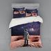 East Urban Home Outer Space Duvet Cover Set Microfiber in Blue/Navy | Queen Duvet Cover + 3 Additional Pieces | Wayfair