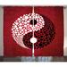 East Urban Home Ying Yang Digital Yin Yang Form Nature Zen Meditation Dots Design Print Graphic Print | 63 H in | Wayfair