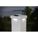 Classy Caps PVC Battery Powered Integrated LED Fence Post Cap Plastic in White | 1.75 H x 5 W x 5 D in | Wayfair SL9002