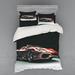 East Urban Home Cars Microfiber Modern & Contemporary Duvet Cover Set Microfiber in Black | Queen Duvet Cover + 3 Additional Pieces | Wayfair