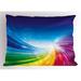 East Urban Home Funky Colorful Sham Polyester | 20 H x 26 W x 0.1 D in | Wayfair 0FFB2DF0BB5C457E940D0DBD589D10DA