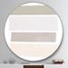 East Urban Home Painted Weaving I Neutral on White Sq - Painting Print Metal Circle Wall Art | 23 H x 23 W x 1 D in | Wayfair