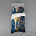 East Urban Home Orange/Blue Modern & Contemporary Duvet Cover Set in Blue/Orange | Twin XL Duvet Cover + 2 Additional Pieces | Wayfair
