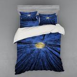 East Urban Home Ambesonne Microfiber Modern & Contemporary Duvet Cover Set Microfiber in Blue | Queen Duvet Cover + 3 Additional Pieces | Wayfair