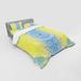 East Urban Home Microfiber Modern & Contemporary Duvet Cover Set Microfiber in Blue/Yellow | Queen Duvet Cover + 3 Additional Pieces | Wayfair