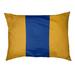 East Urban Home Pittsburgh Stripes Pillow Metal in Blue | 7 H x 50 W x 40 D in | Wayfair 98AF2FC9DE004AC9A6C43A6163B479CE