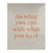 East Urban Home Polyester Handwritten Do What You Can Quote Tapestry Polyester in Orange/White | 59 H x 50 W in | Wayfair
