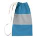 East Urban Home Detroit Football Stripes Laundry Bag Fabric in Gray/Blue | 29 H in | Wayfair 4955EB29B9BD42E6988B325B5F92FD37