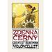 Buyenlarge 'Zdenka Cerny: The Greatest Bohemian Violoncellist' by Alphonse Mucha Vintage Advertisement in White | 36 H x 24 W x 1.5 D in | Wayfair