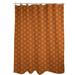 East Urban Home Chevron Single Shower Curtain + Hooks Polyester in Orange/Brown | 71 H x 74 W in | Wayfair C52B70D29FC248D7A552D5C705690A9D