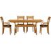 Copeland Furniture Sarah 5 Piece Butterfly Leaf Cherry Solid Wood Dining Set Wood/Upholstered in Brown/Red | 30 H in | Wayfair