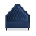 My Chic Nest Lexi Panel Headboard Upholstered/Velvet/Polyester/Cotton in Black | 65 H x 58 W x 5 D in | Wayfair 520-101-1150-F