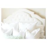 My Chic Nest Sheila Upholstered Panel Headboard Polyester in White | 55 H x 58 W x 5 D in | Wayfair Sheila Tufted HB-519-101-1150-F