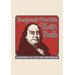 Buyenlarge Benjamin Franklin Thrift Bank - Unframed Advertisements Print in White | 36 H x 24 W x 1.5 D in | Wayfair 0-587-21643-3C2436