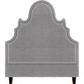 My Chic Nest Amalie Upholstered Panel Headboard Polyester in Black/Brown | 75 H x 77 W x 5 D in | Wayfair 574-101-1120-CK