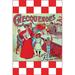 Buyenlarge 'Checquenoes' Vintage Advertisement in Green/Red | 42 H x 28 W x 1.5 D in | Wayfair 0-587-22064-3C2842