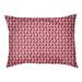 East Urban Home Festive Diamonds Outdoor Dog Pillow Metal in Red/Pink/Brown | 7 H x 40 W x 30 D in | Wayfair 0DF1681849454197ABE7A27D1CD829E1