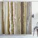 East Urban Home Onyx Marble Rock Themed Vertical Lines & Blurry Stripes in Earth Color Shower Curtain Set Polyester | 69 H x 105 W in | Wayfair