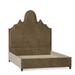 My Chic Nest Amalie Standard Bed Upholstered/Velvet/Polyester/Faux leather/Cotton in Brown | 75 H x 77 W x 77 D in | Wayfair 576-102-1140-CK