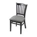 Holland Bar Stool Windsor Back Side Chair Wood/Upholstered in Gray/Black | 33 H x 17 W x 21 D in | Wayfair 312018Blk020