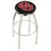 Holland Bar Stool NCAA 36" Swivel Bar Stool Upholstered/Metal in Gray | 36 H x 19 W x 19 D in | Wayfair L8C2C36Oklhma