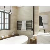 HEATGENE 12 Bar Wall Mounted Electric Towel Warmer in Black | 24 H x 42 W x 4.4 D in | Wayfair HG-64155B