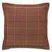 Eastern Accents Chalet Alpine Home Alps Plaid Throw Pillow Cover & Insert Polyester/Polyfill/Cotton Blend in Red | 24 H x 24 W x 3 D in | Wayfair