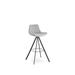 Ivy Bronx Fechteler Bar & Counter Swivel Stool Plastic in Gray/Black | 34 H in | Wayfair 97ABA214644942B2BD342623DF557BEA