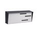 Modern Mailbox Wall Mounted Mailbox Aluminum in White/Black, Size 6.0 H x 14.25 W x 4.0 D in | Wayfair mmttbw