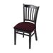 Holland Bar Stool Windsor Back Side Chair Wood/Upholstered in Black | 33 H x 17 W x 21 D in | Wayfair 312018Blk005