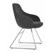 sohoConcept Gazel Wire Arm Chair Upholstered/Metal in Gray/White/Brown | 33 H x 21 W x 22 D in | Wayfair GAZA-WIR-BON-007