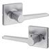 Kwikset Daylon Safelock Passage Door Lever w/ Square Rosette in Gray | 2.56 H x 2.56 W in | Wayfair SL1000-DAL-SQT-26D-RCAL-RCS