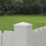 Outdoor Essentials Pyramid Vinyl Fence Post Cap Vinyl | 1.38 H x 4 W x 4 D in | Wayfair 211351