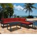 Panama Jack Outdoor Sandcastle 4 - Person Outdoor Seating Group Metal | Wayfair PJO-2601-GRY-SET/SU-744