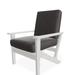 Telescope Casual Wexler Patio Chair w/ Cushions Plastic in Gray/White/Blue | 38 H x 29.5 W x 31 D in | Wayfair 5W7697301