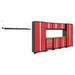 NewAge Products Bold Series 10 Piece Garage Storage Cabinet System Set Steel in Red | 77.25 H x 132 W x 18 D in | Wayfair 50384