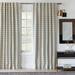 Ingram Geometric Room Darkening Rod Pocket Single Curtain Panel Polyester in White/Brown Thom Filicia Home Collection by Eastern Accents | Wayfair