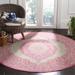 White 63 x 0.2 in Area Rug - Bungalow Rose Amedee Oriental Pink/Cream Indoor/Outdoor Area Rug | 63 W x 0.2 D in | Wayfair