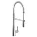 Moen Sleek Spring Pull Down Single Handle Kitchen Faucet in Gray | 4.4375 W x 10 D in | Wayfair 5925