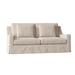 Poshbin Nancy Square Arm Slipcovered Sofa w/ Reversible Cushions Plastic in Brown | 34 H x 95 W x 38 D in | Wayfair 1062-95-KeyOatmeal-Mahogany