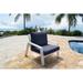 Panama Jack Outdoor Mykonos Patio Chair in Blue | 31.5 H x 35 W x 35 D in | Wayfair PJO-2401-WHT-LC/SU-726