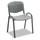 Safco Products Company Stackable Chair Plastic/Acrylic/Metal in Gray/Black | 30.5 H x 21.25 W x 17.75 D in | Wayfair 4185CH